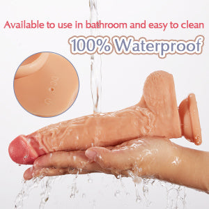 8 Mode Vibrating Dildo with Thrusting & Heating Functions Remote Control Sex Toys