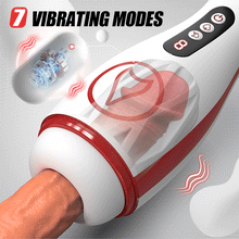Load image into Gallery viewer, Kama 7 Adjustable Sucking Vibrating Deepthroat Blowjob Masturbator Dick Suck Toy