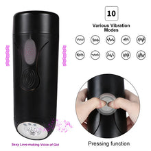 Load image into Gallery viewer, Full Automatic Airplane Cup Male Masturbator Penis Exerciser Intelligent Pronunciation Airplane Cup Sex Toy Wholesale