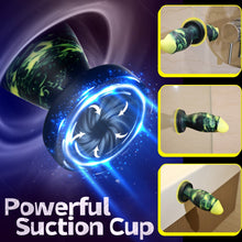 Load image into Gallery viewer, Unique Hybrid Design Vibrating Anal Dildo With Suction Cup