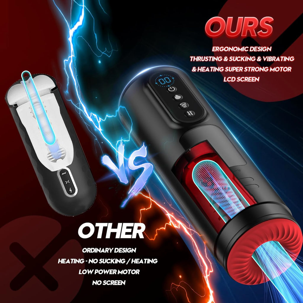 Automatic Male Mastusbafor Heat Men's Masterburbatar Sucking Men Masturebstor Machine Thrusting Machine Devices Suction Adult Toy Auto Bj Machine Pocket Puzzy Man Masturebstor Electric Sweater
