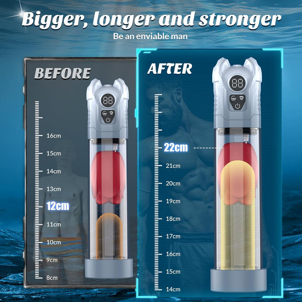 Penis Pump Sex Toys for Man - Masturbator Male Sex Toys Extender, Male Masturbator Penis Pump, Pussy Vacuum Enlarger with Erectile Dysfunction, Masturbators Realistic with 5 Sucking & 7 Vibration