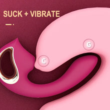 Load image into Gallery viewer, Fashion Women's Masturbation G-spot Stick Sucking Vibrating Stick Husband And Wife Share Adult Articles
