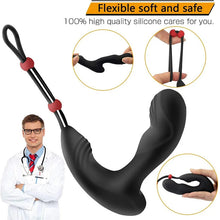 Load image into Gallery viewer, Men's wireless remote control backyard bead pulling 9-frequency vibrating anal plug prostate toy